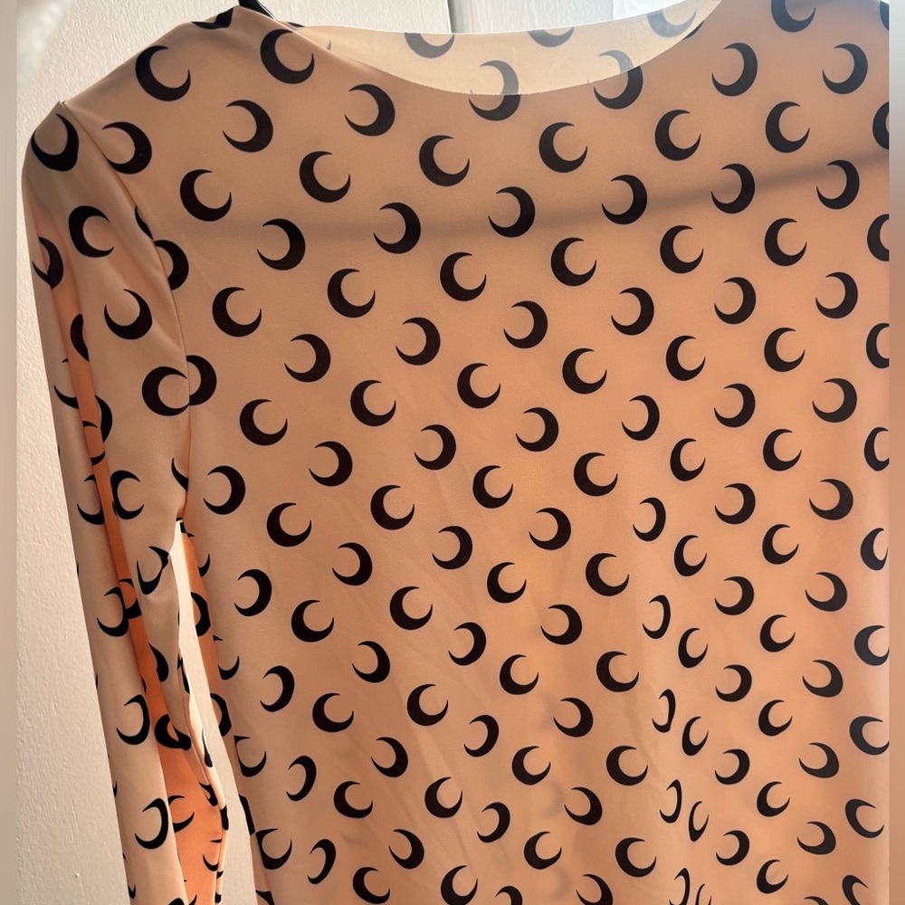 Marine serre beige moon printed shirt AUTHENTIC size Xs can fit a small to